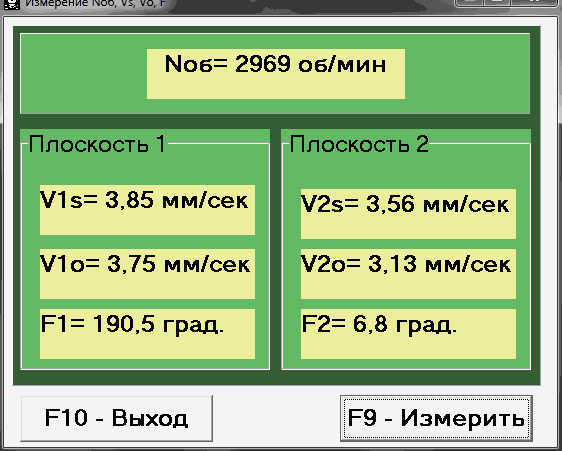 Измерение частоты вращения ротора прибором Balanset-1A